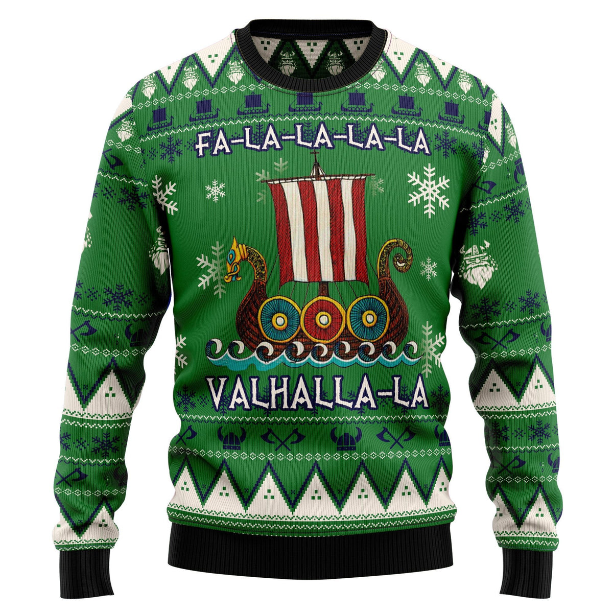 Falalalala valhallala 3D Christmas Sweater - Holiday Gift product image