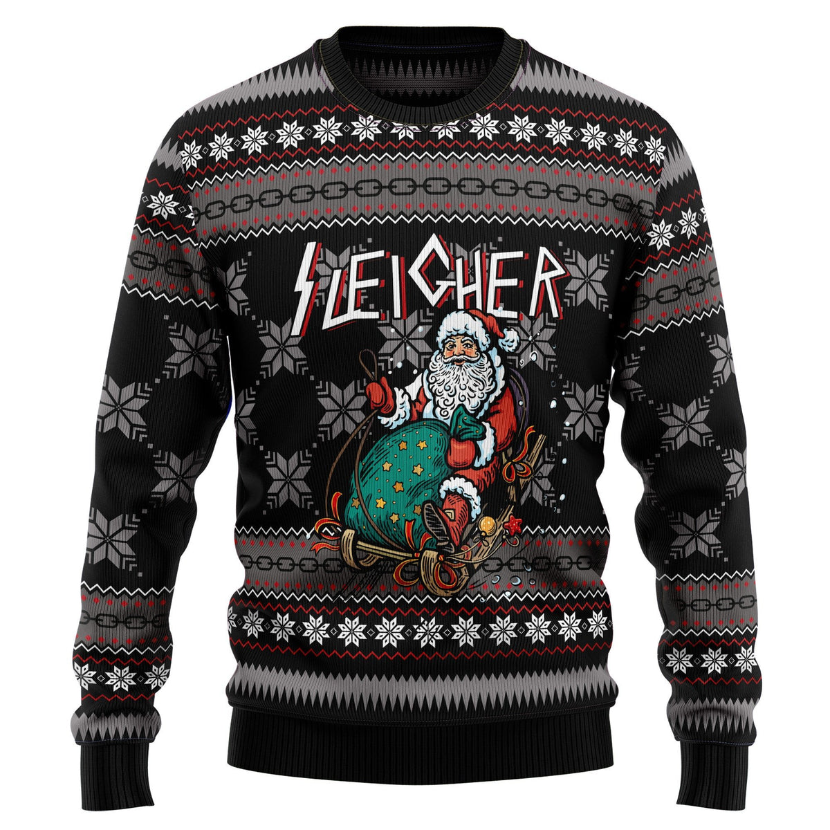 Santa sleigher 3D Christmas Sweater - Holiday Gift product image