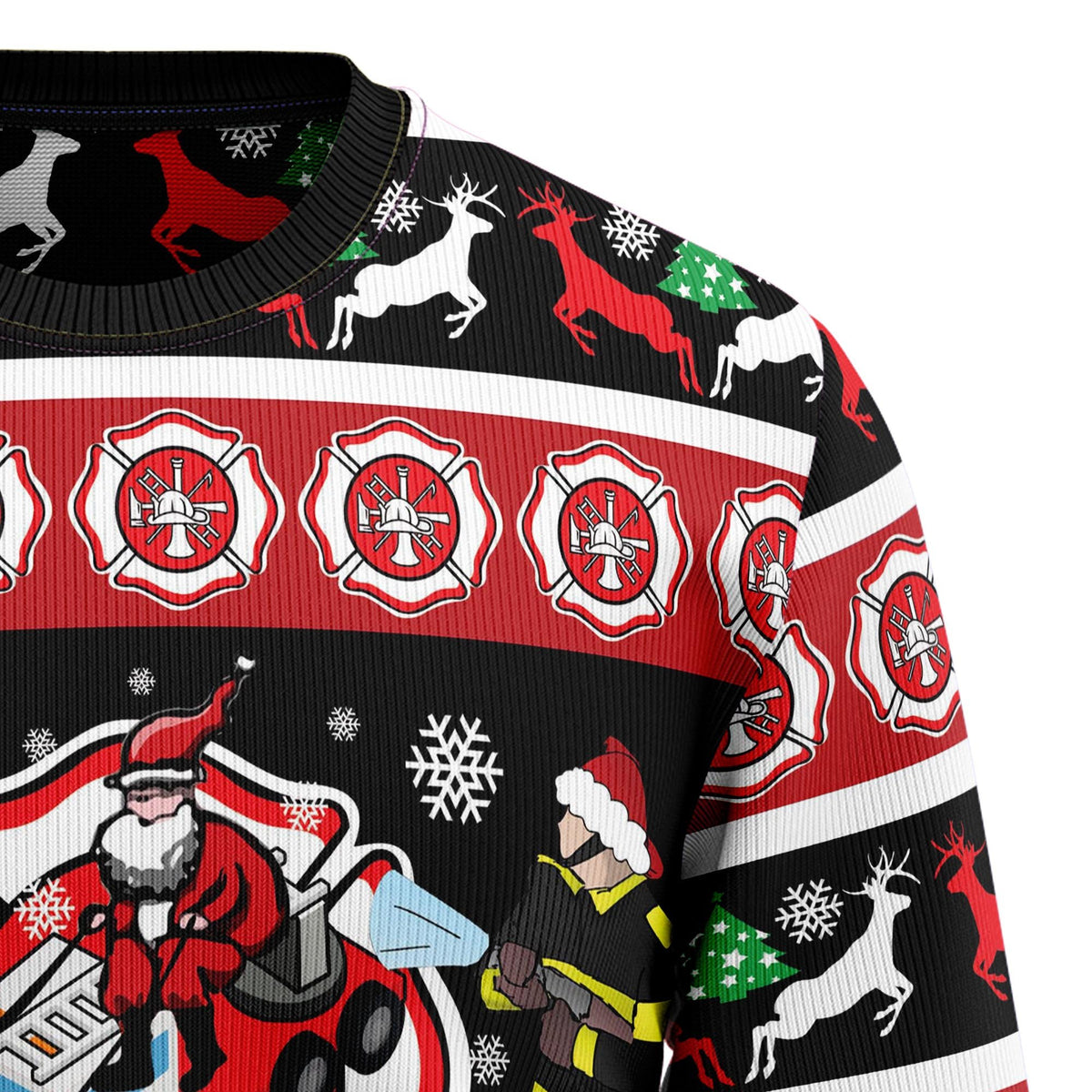 Fireman firefighter 3D Christmas Sweater - Holiday Gift product image 3
