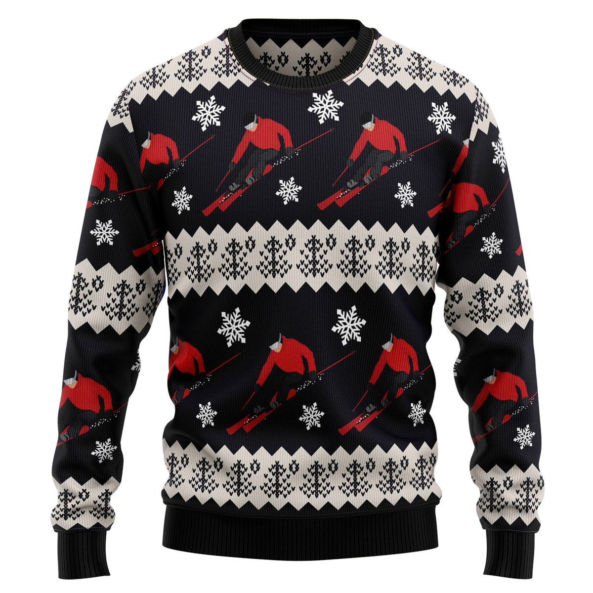 Skiing 3D Christmas Sweater - Holiday Gift product image