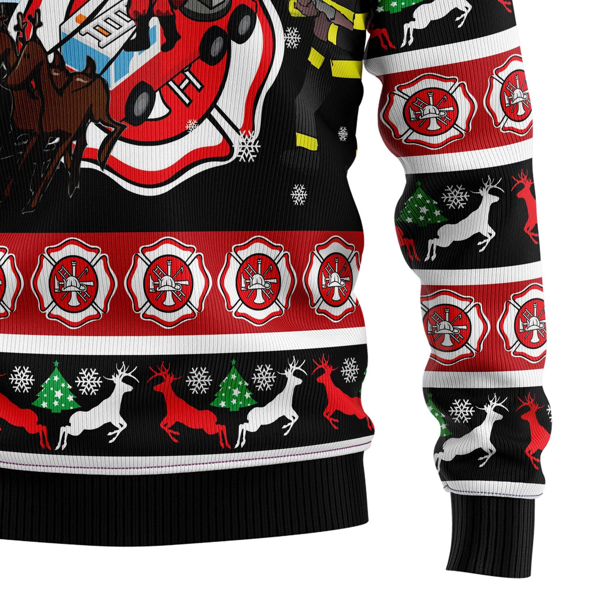 Fireman firefighter 3D Christmas Sweater - Holiday Gift product image 4