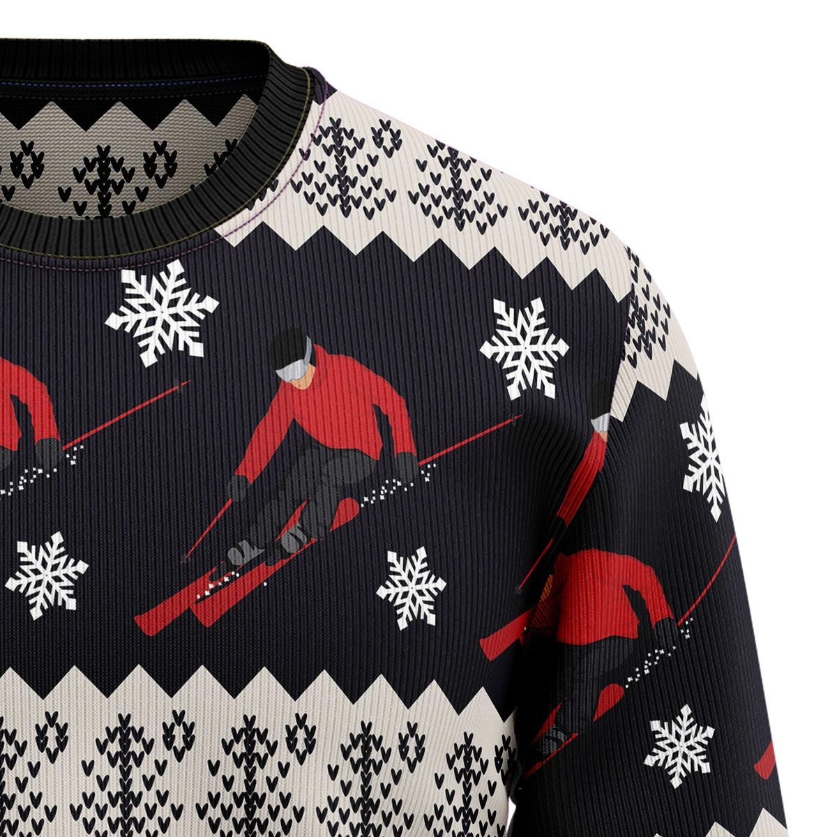 Skiing 3D Christmas Sweater - Holiday Gift product image 3