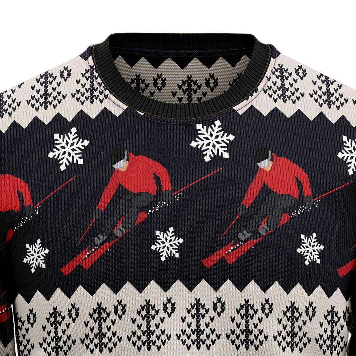 Skiing 3D Christmas Sweater - Holiday Gift product image 2
