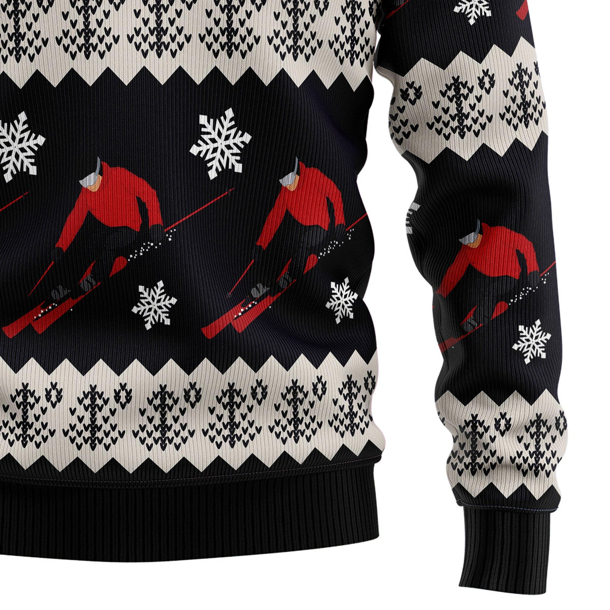 Skiing 3D Christmas Sweater - Holiday Gift product image 4