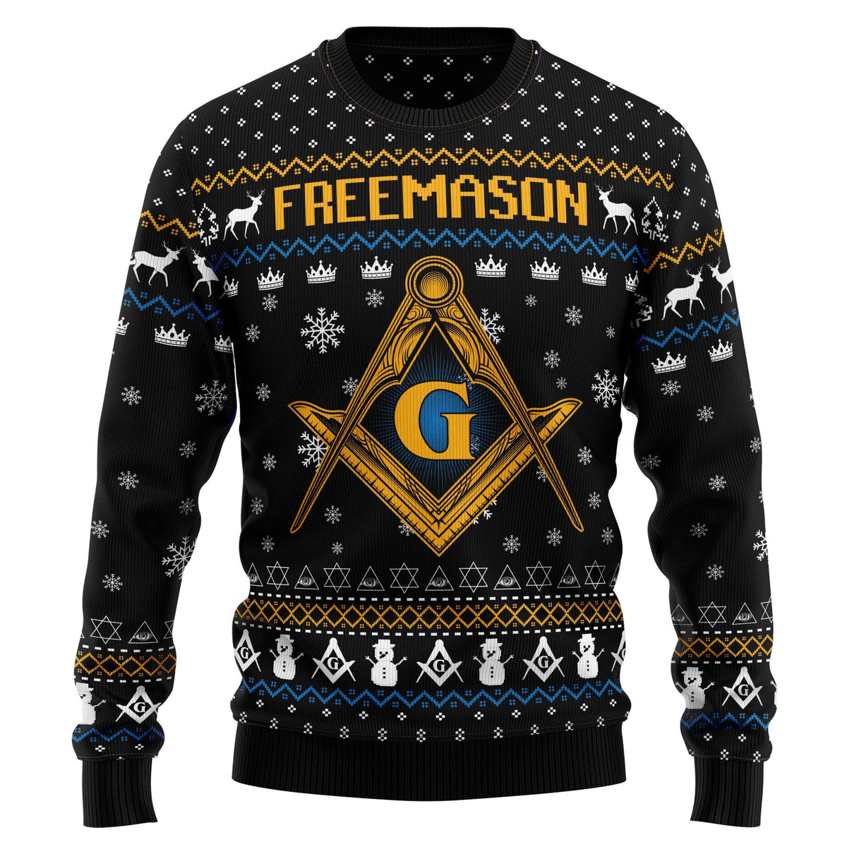 Freemason 3D Christmas Sweater - Holiday Gift product image
