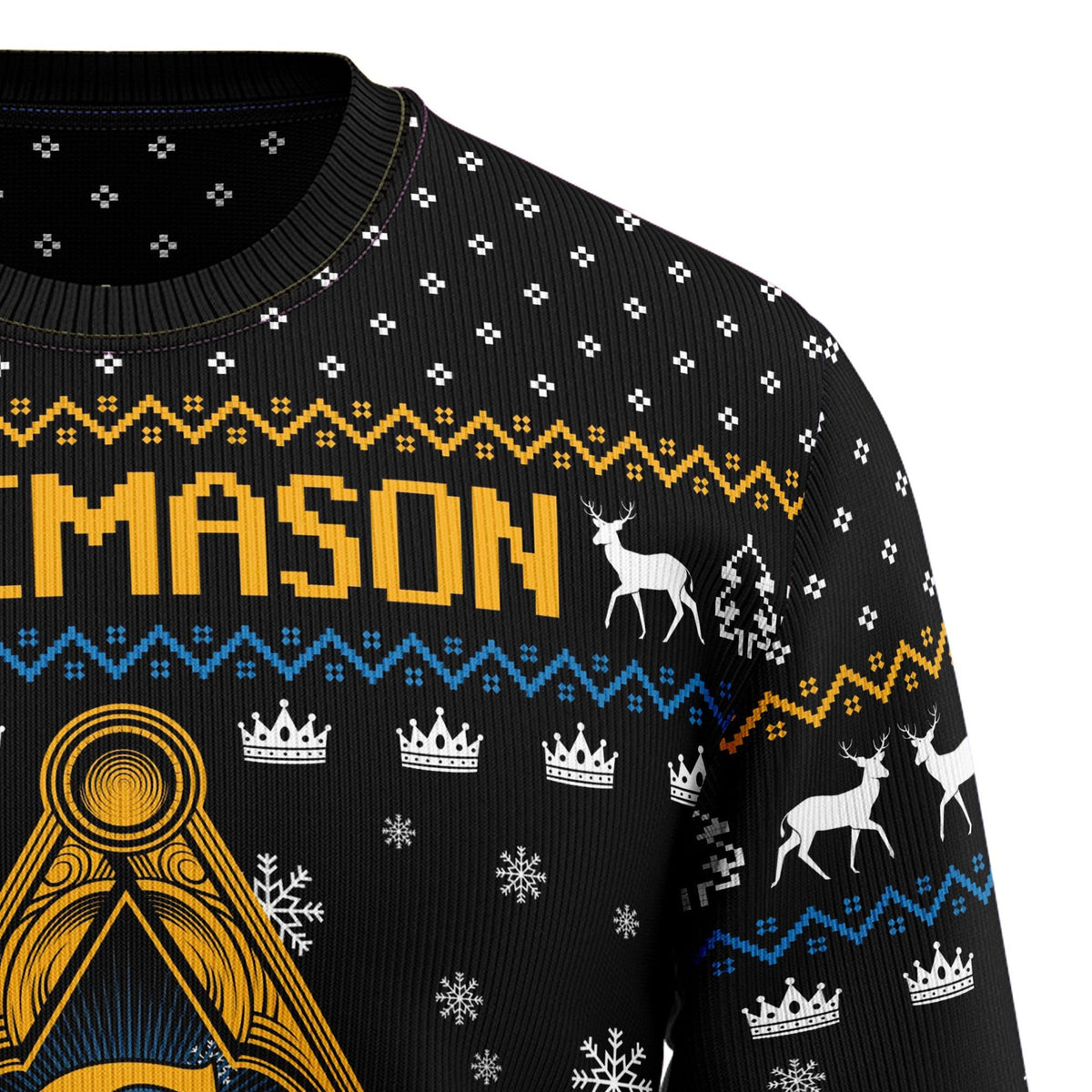 Freemason 3D Christmas Sweater - Holiday Gift product image 3