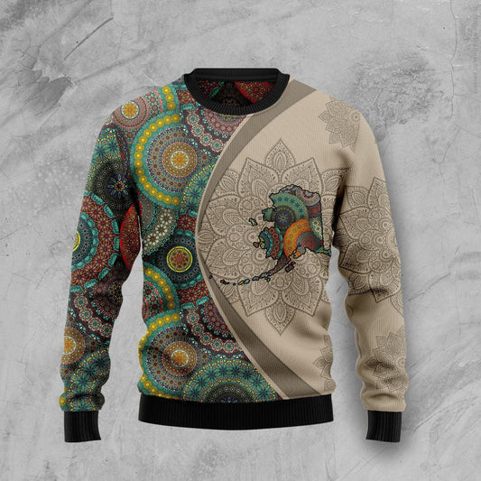 Alaska Mandala 3D Christmas Sweater - Holiday Gift product image