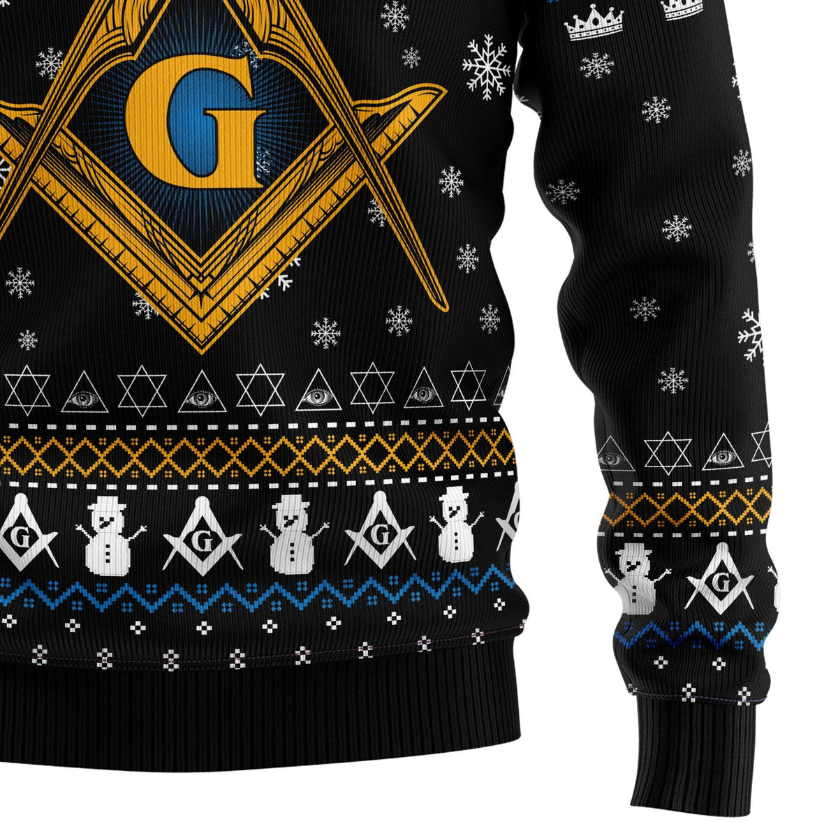 Freemason 3D Christmas Sweater - Holiday Gift product image 4