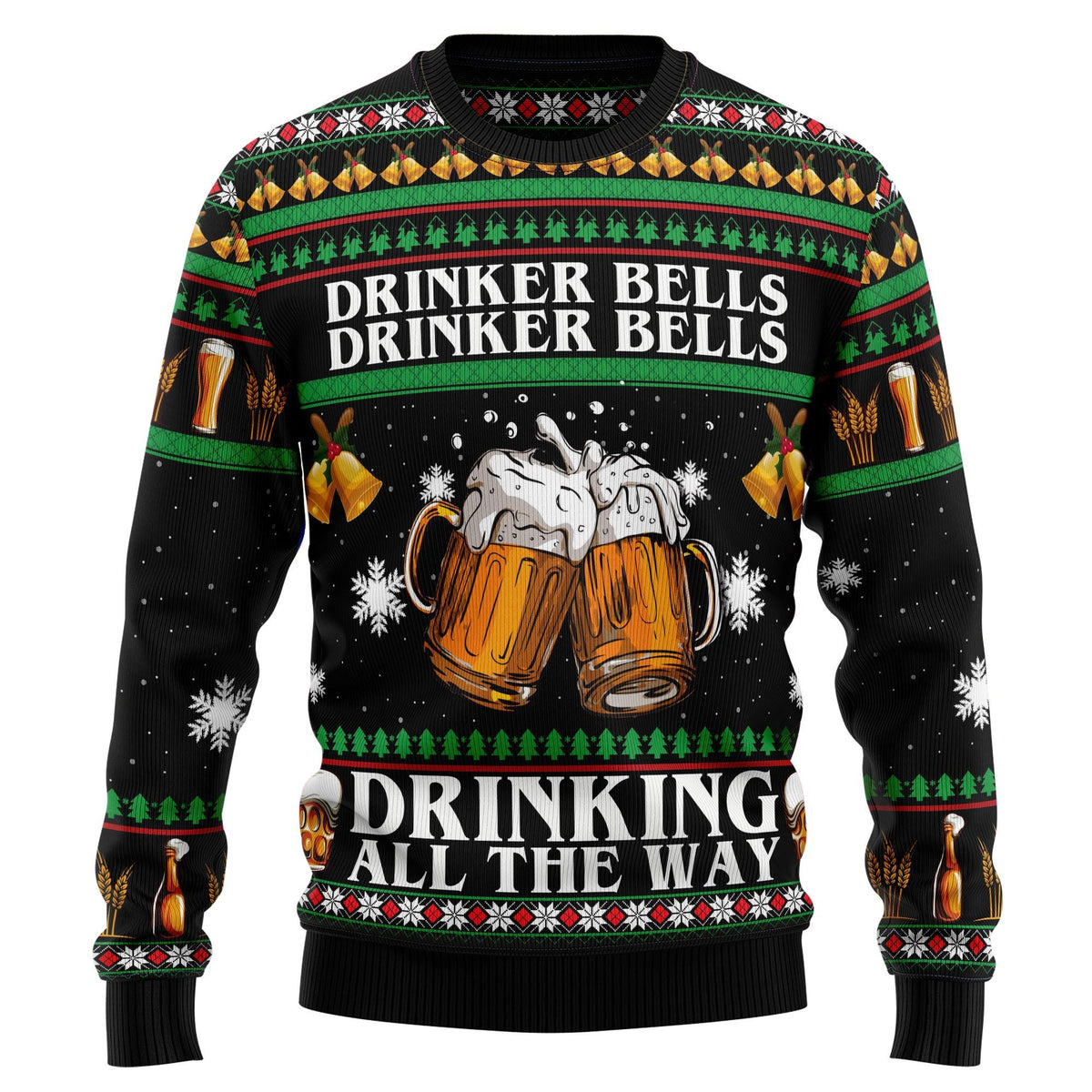 Drinker bell 3D Christmas Sweater - Holiday Gift product image