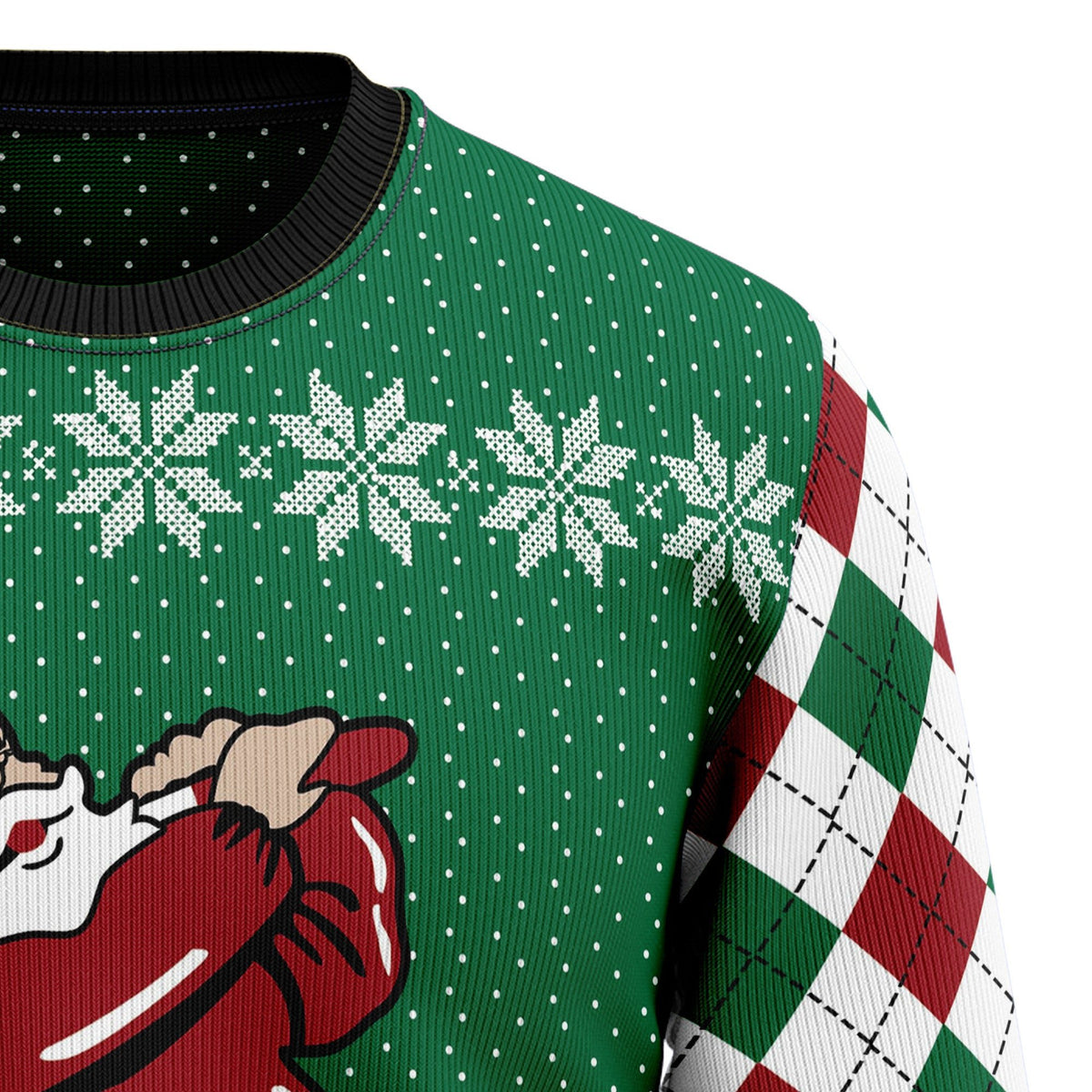 Golfer Santa 3D Christmas Sweater - Holiday Gift product image 3