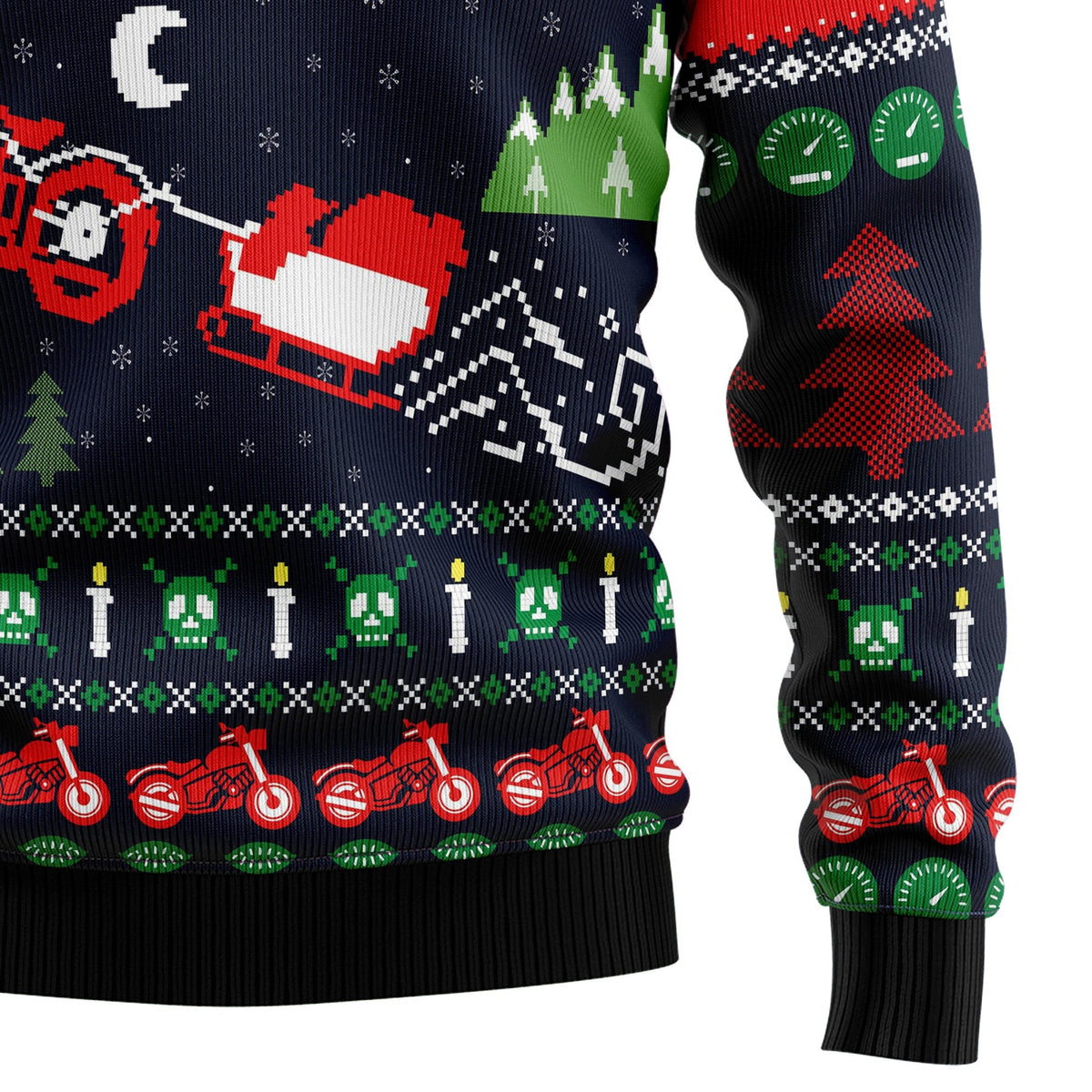 Motorbike Braaap 3D Christmas Sweater - Holiday Gift product image 4