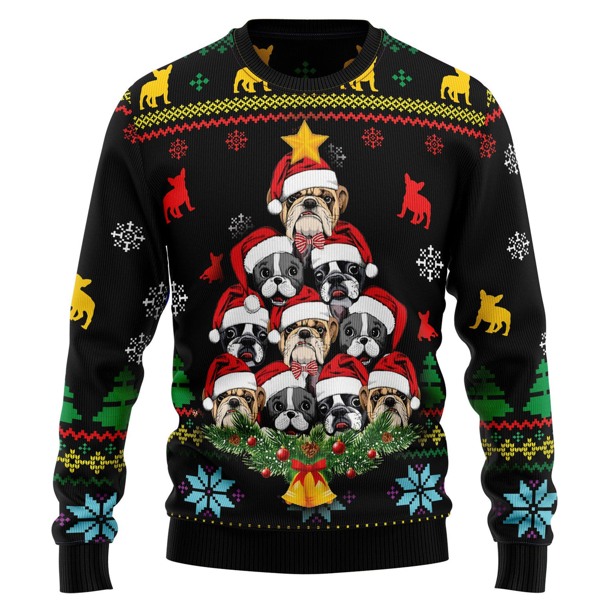 French bulldog 3D Christmas Sweater - Holiday Gift product image