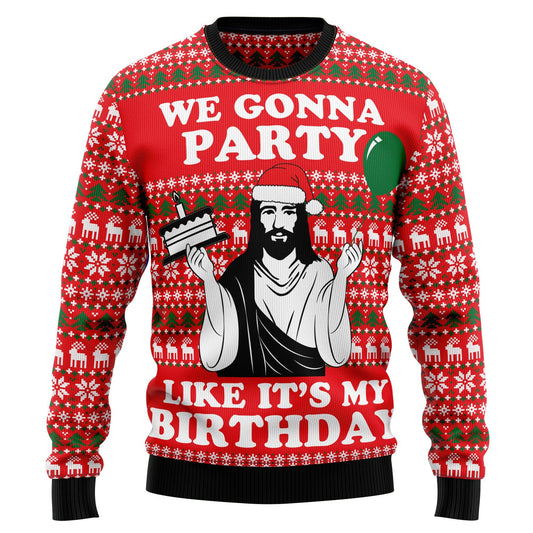 We gonna party 3D Christmas Sweater - Holiday Gift product image