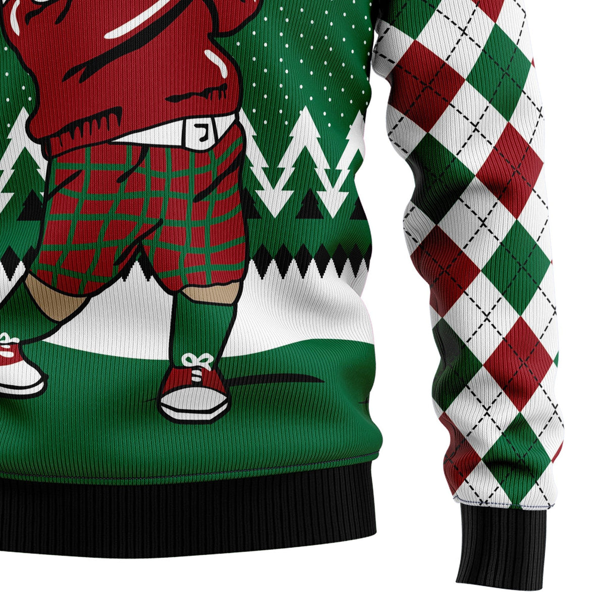Golfer Santa 3D Christmas Sweater - Holiday Gift product image 4