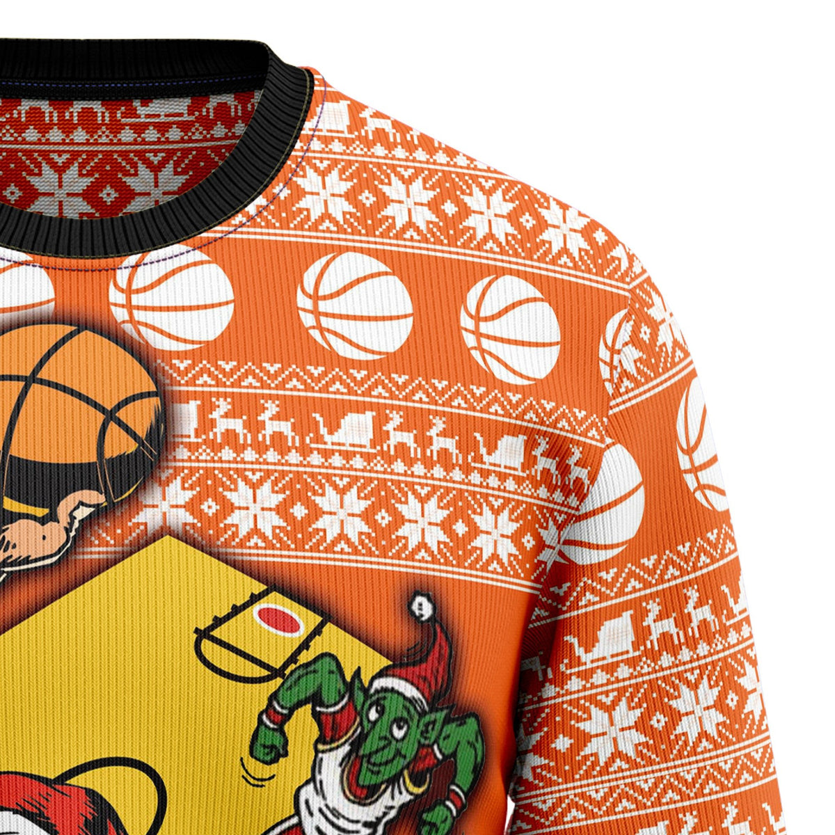 Santa basketball 3D Christmas Sweater - Holiday Gift product image 3