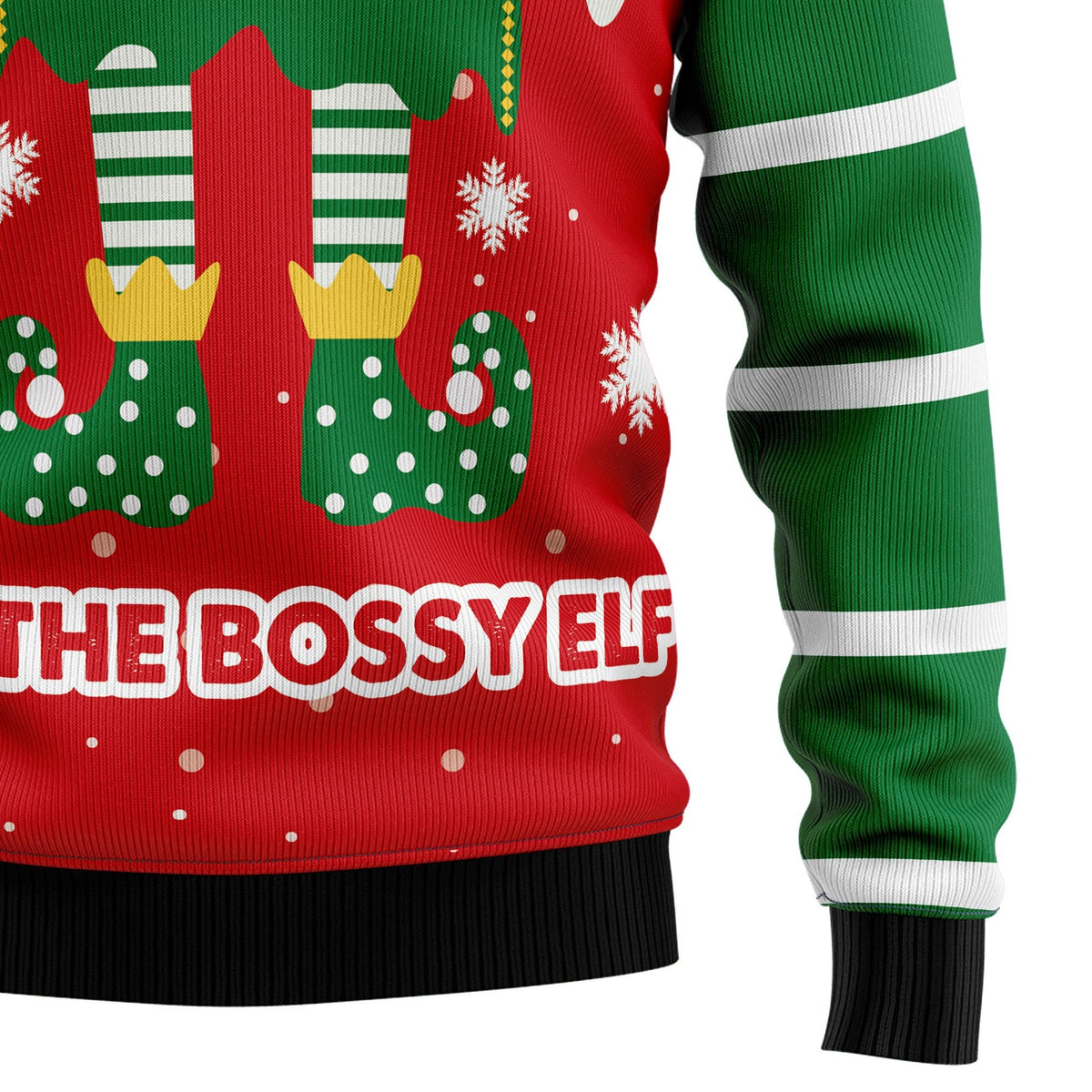 I’m the bossy elf 3D Christmas Sweater - Holiday Gift product image 4