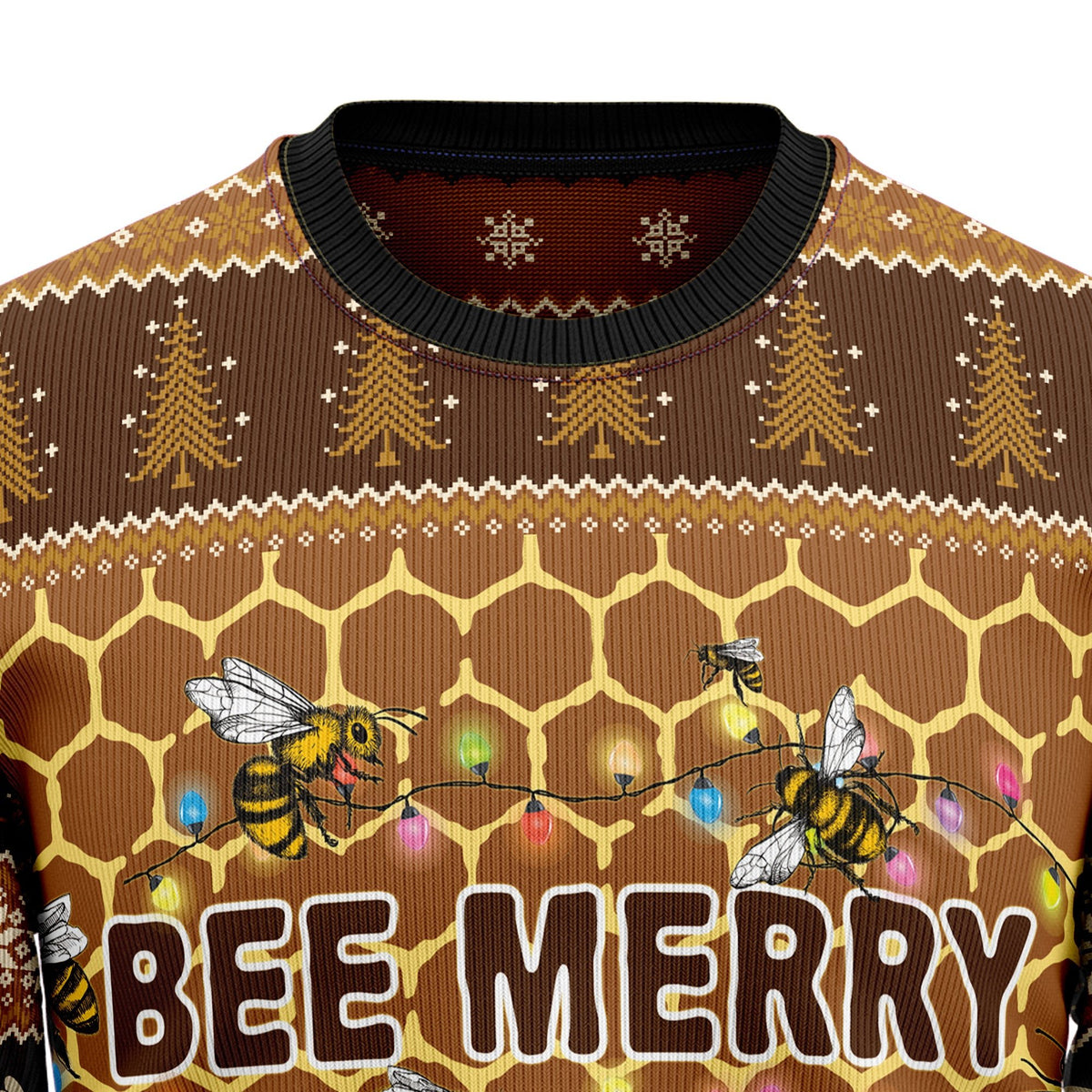 Bee merry 3D Christmas Sweater - Holiday Gift product image 2