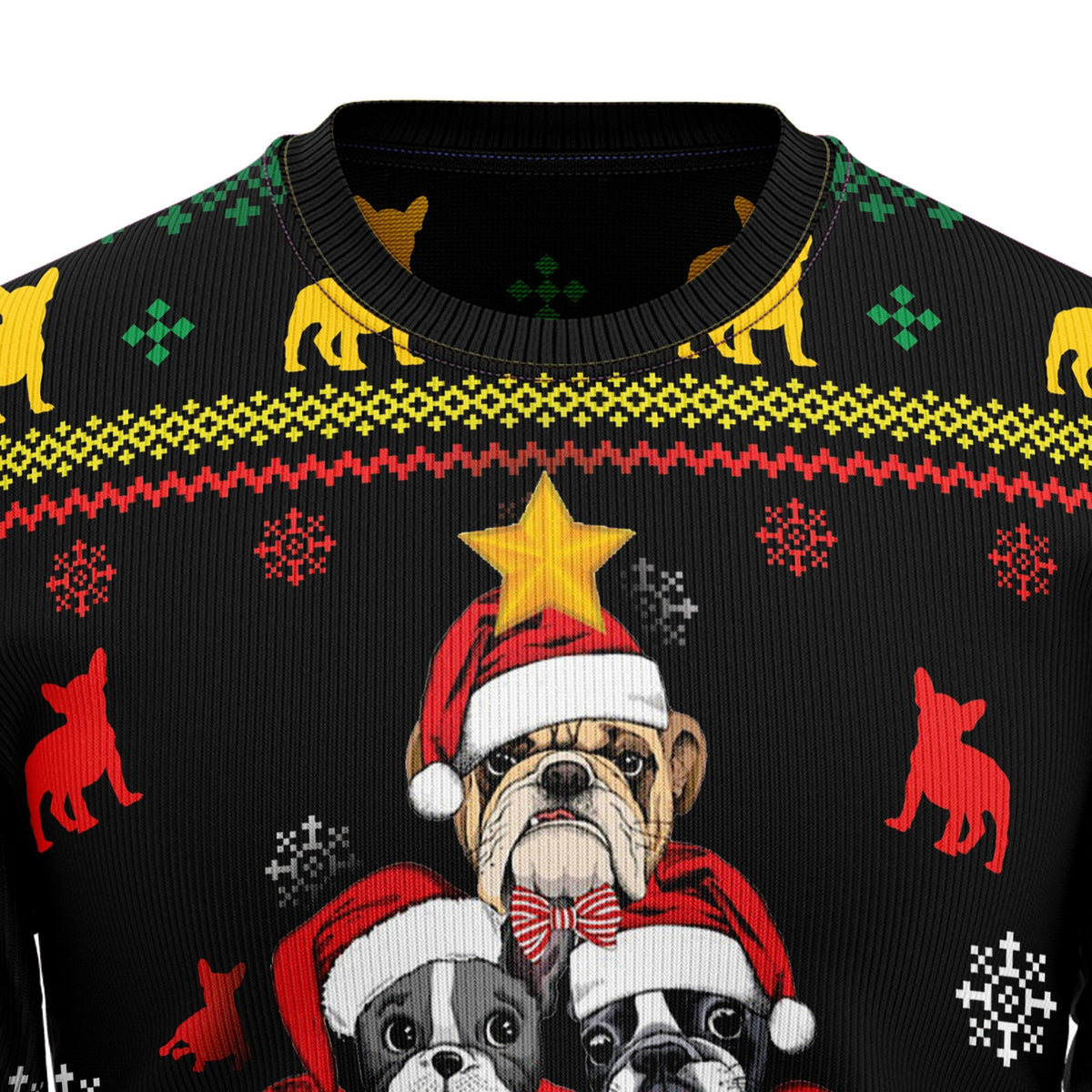 French bulldog 3D Christmas Sweater - Holiday Gift product image 2