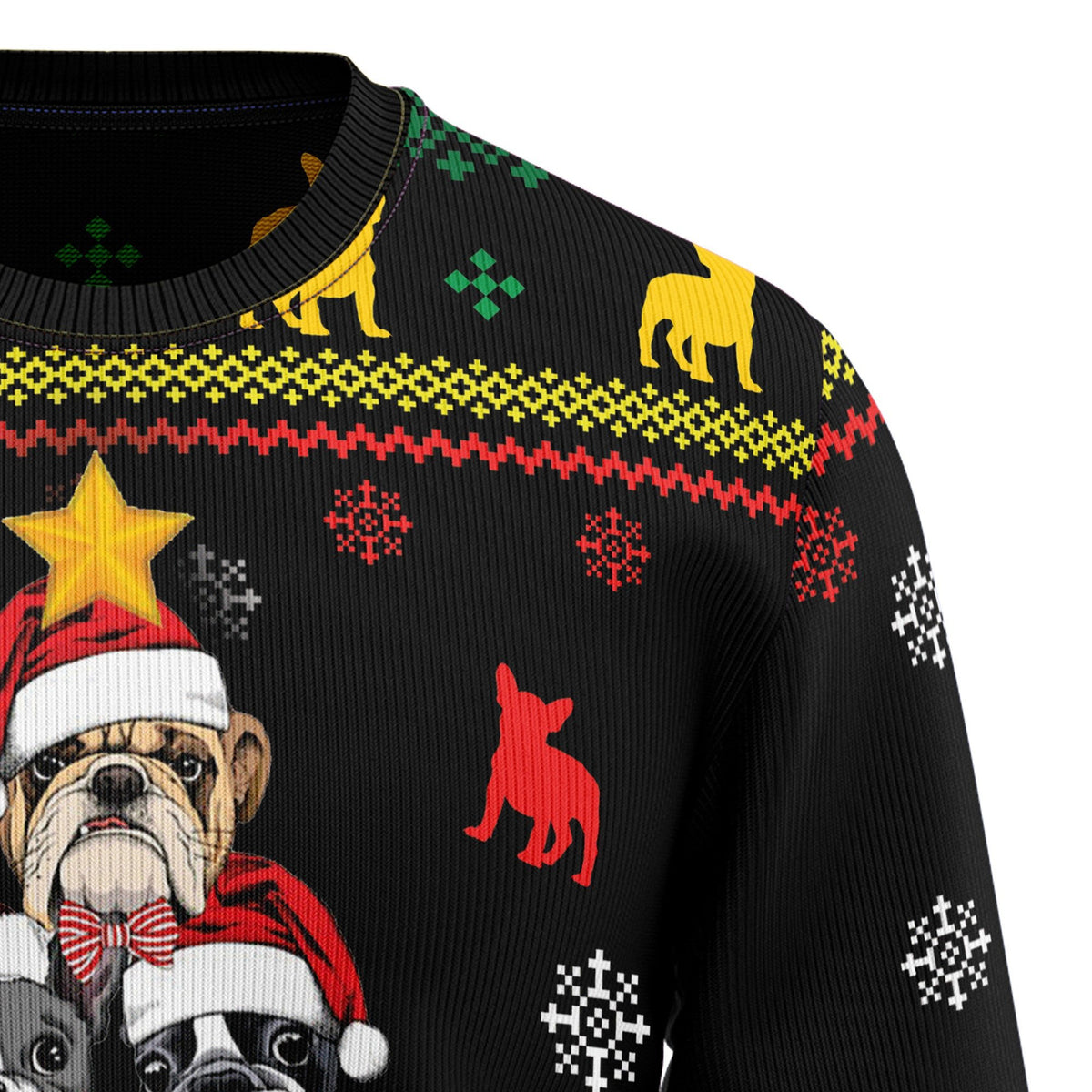 French bulldog 3D Christmas Sweater - Holiday Gift product image 3