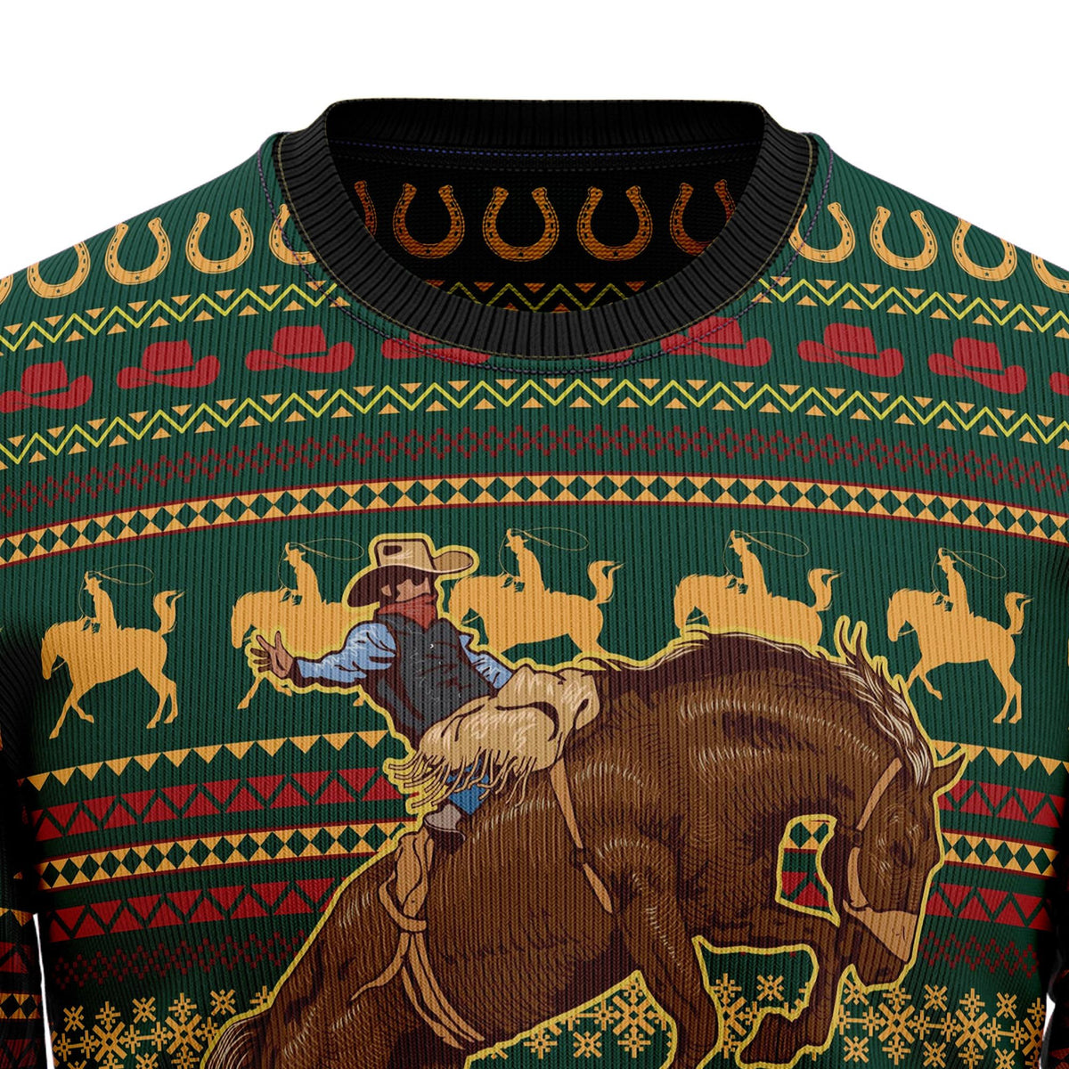 Amazing cowboy 3D Christmas Sweater - Holiday Gift product image 2