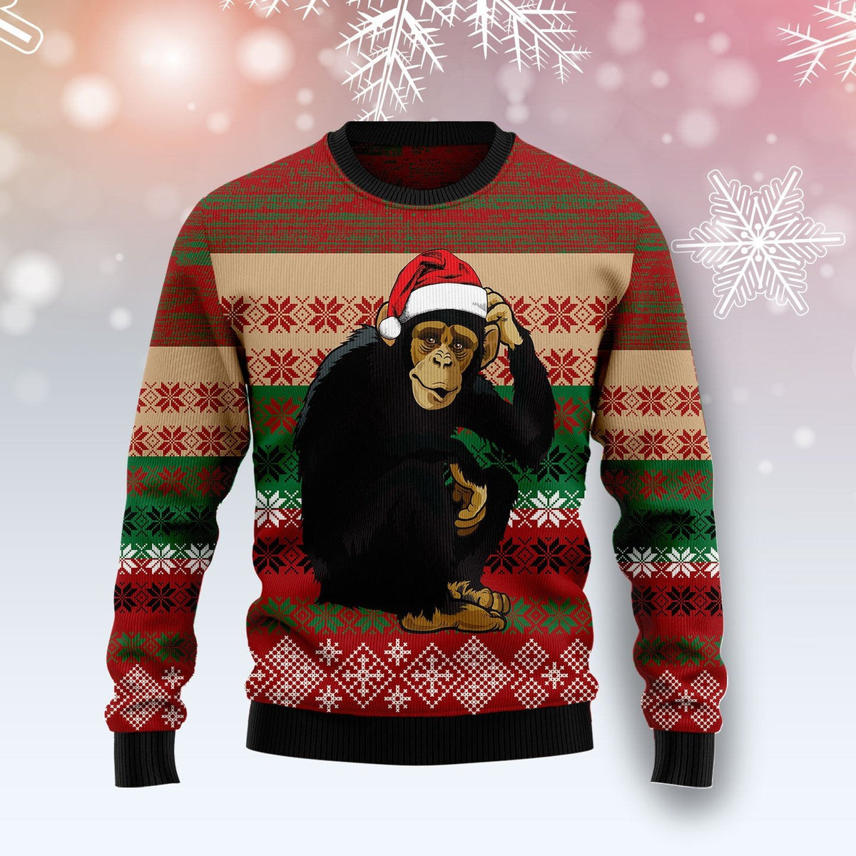 Wisconsin Mandala 3D Christmas Sweater - Holiday Gift product image 4