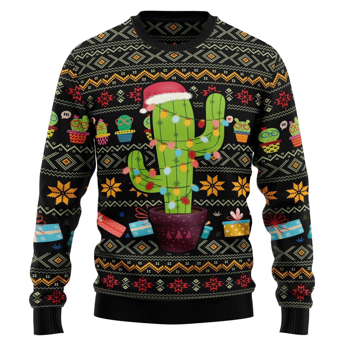 Cactus Xmas 3D Christmas Sweater - Holiday Gift product image