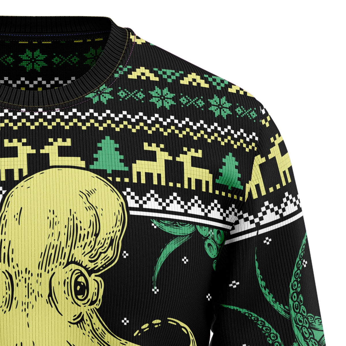 Octopus 3D Christmas Sweater - Holiday Gift product image 3