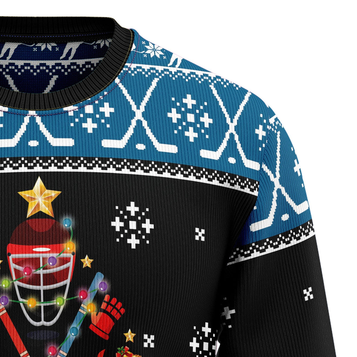 Happy hockeyday 3D Christmas Sweater - Holiday Gift product image 3