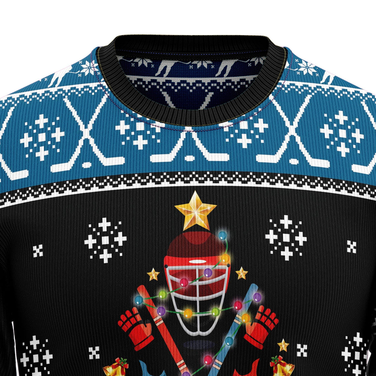 Happy hockeyday 3D Christmas Sweater - Holiday Gift product image 2