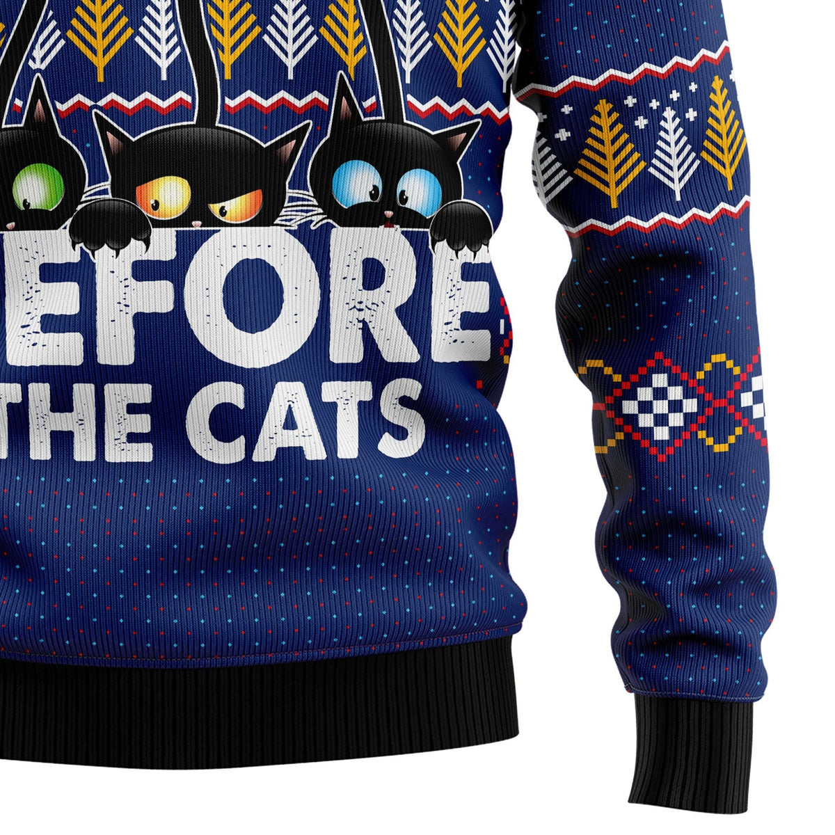 Let’s face it i was crazy before the cats 3D Christmas Sweater - Holiday Gift product image 4
