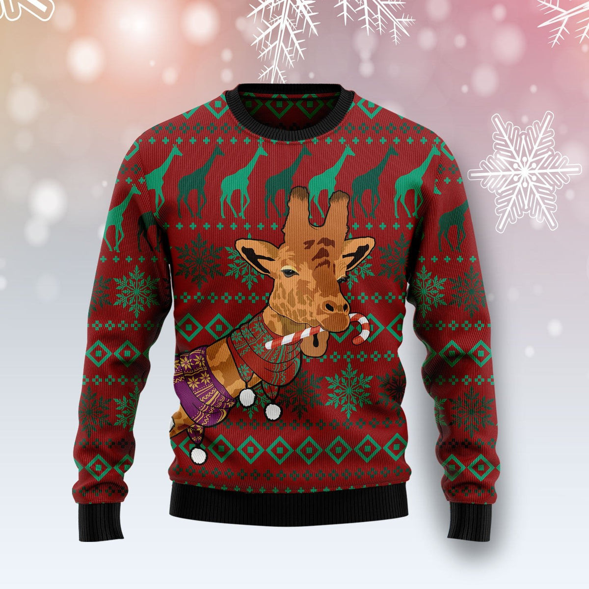 Flower skull 3D Christmas Sweater - Holiday Gift product image 4