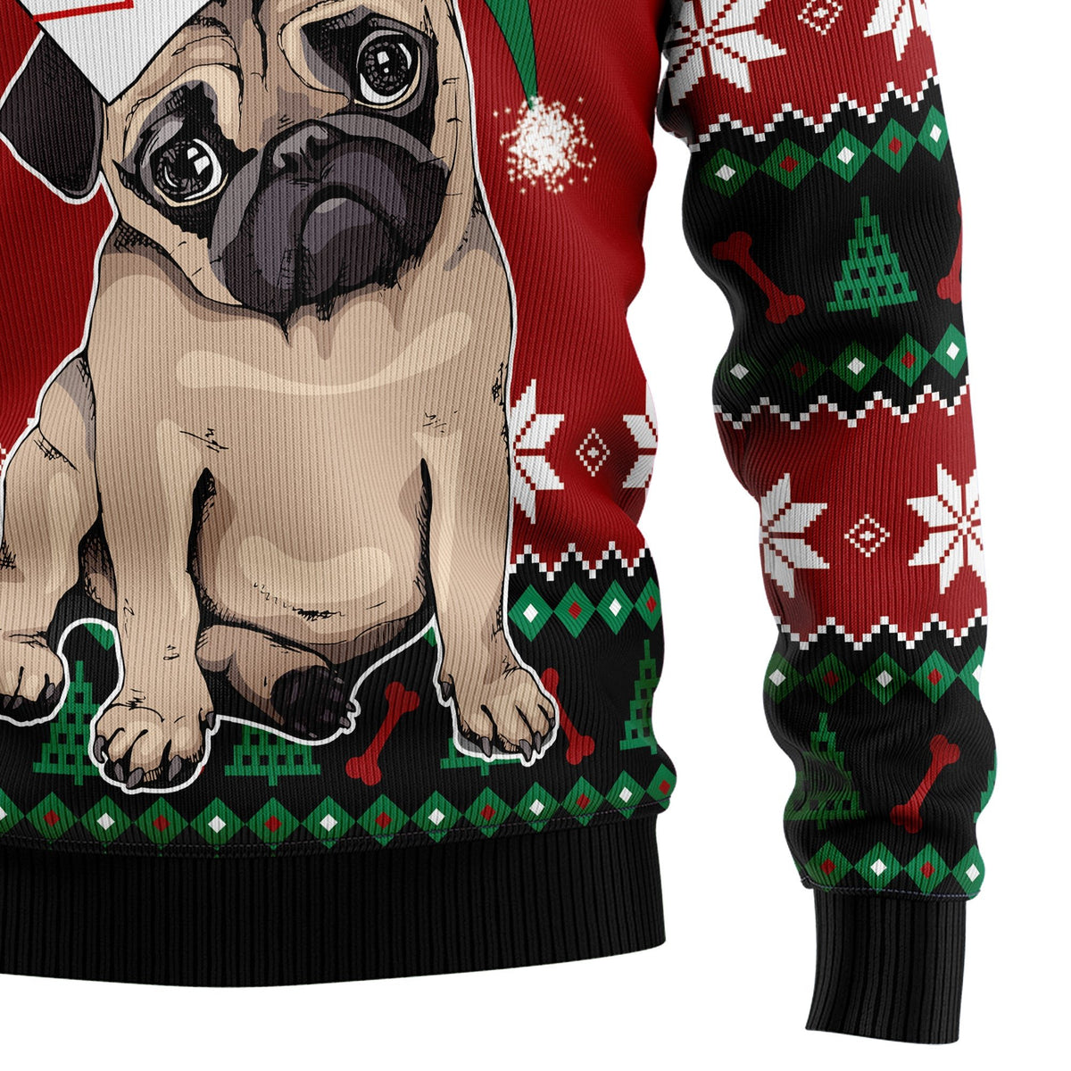 Pug cute 3D Christmas Sweater - Holiday Gift product image 4