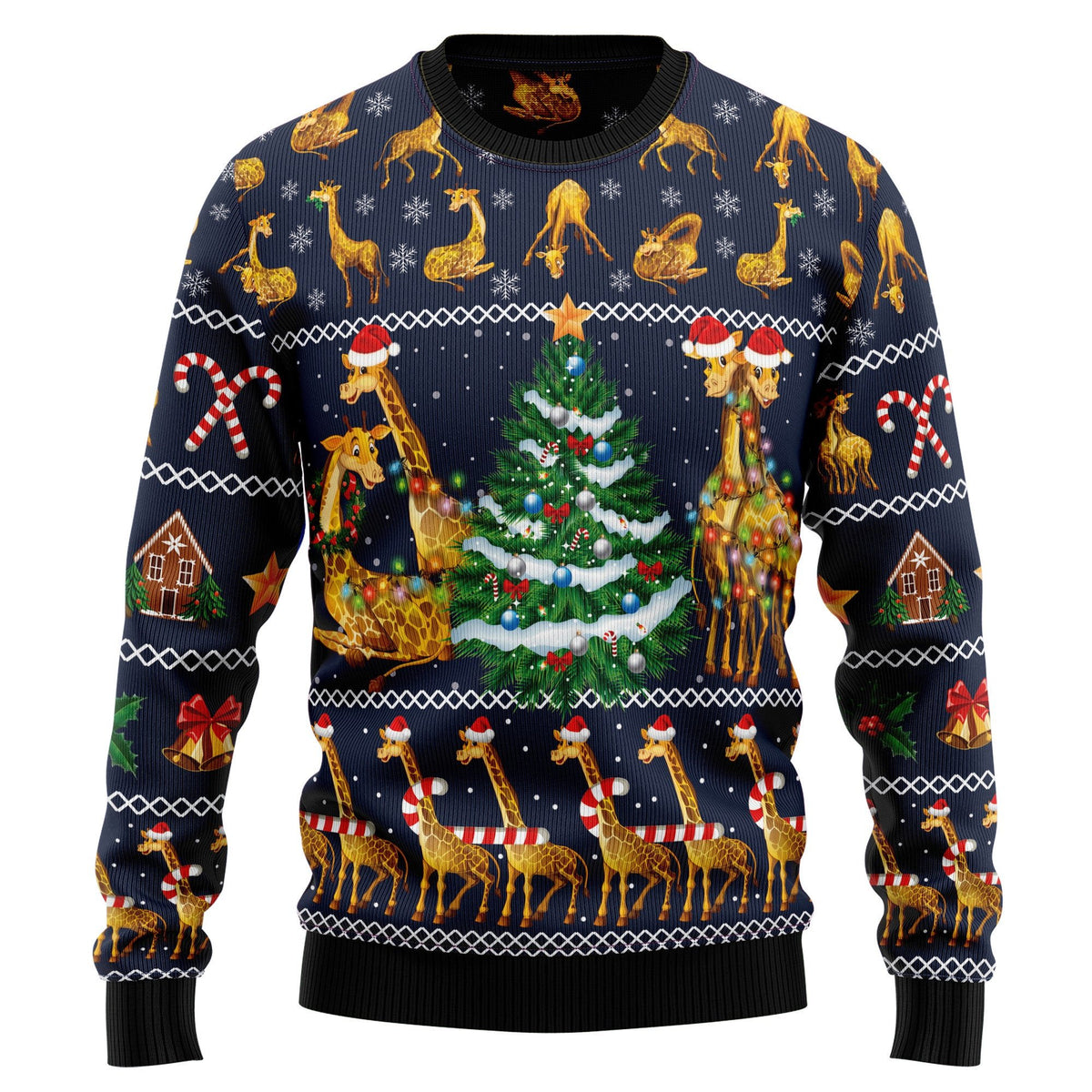 Giraffe 3D Christmas Sweater - Holiday Gift product image