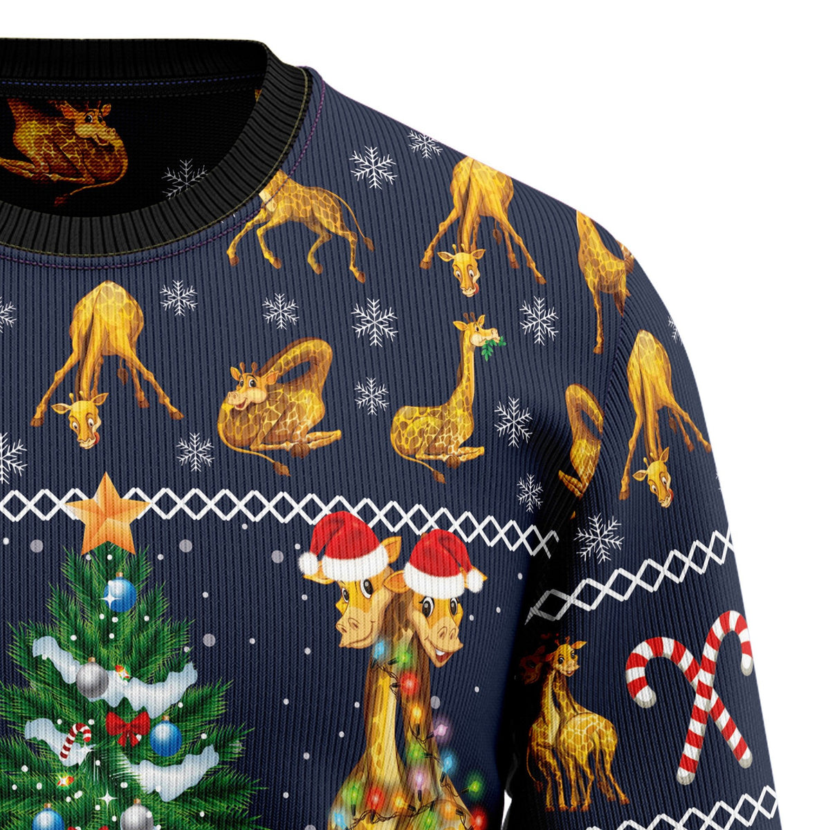 Giraffe 3D Christmas Sweater - Holiday Gift product image 3