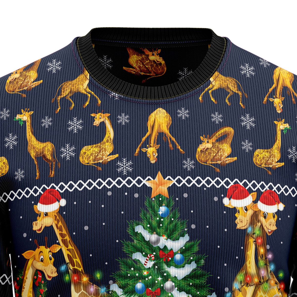 Giraffe 3D Christmas Sweater - Holiday Gift product image 2