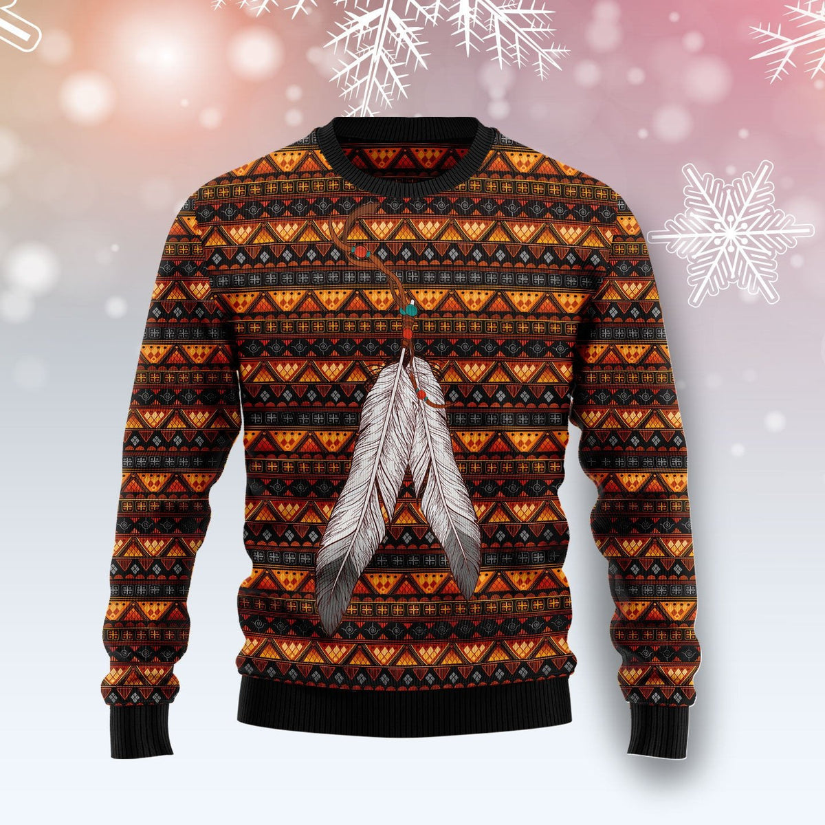 Native feather 3D Christmas Sweater - Holiday Gift product image