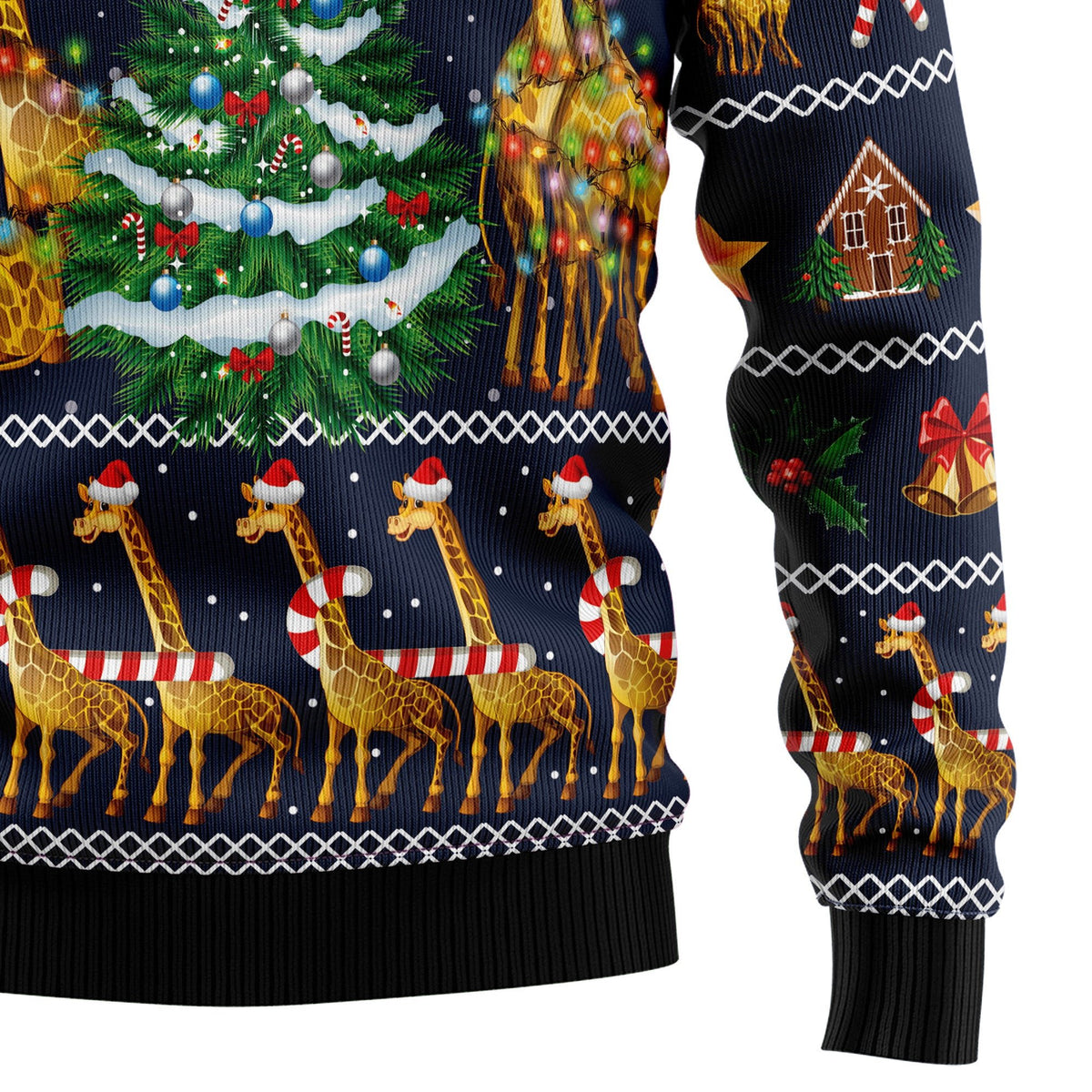 Giraffe 3D Christmas Sweater - Holiday Gift product image 4