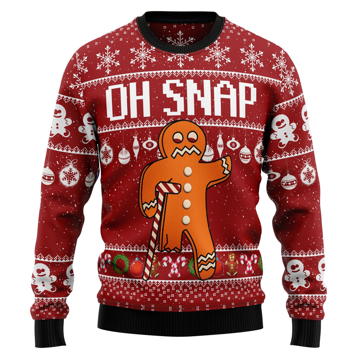 Gingerbread oh snap 3D Christmas Sweater - Holiday Gift product image