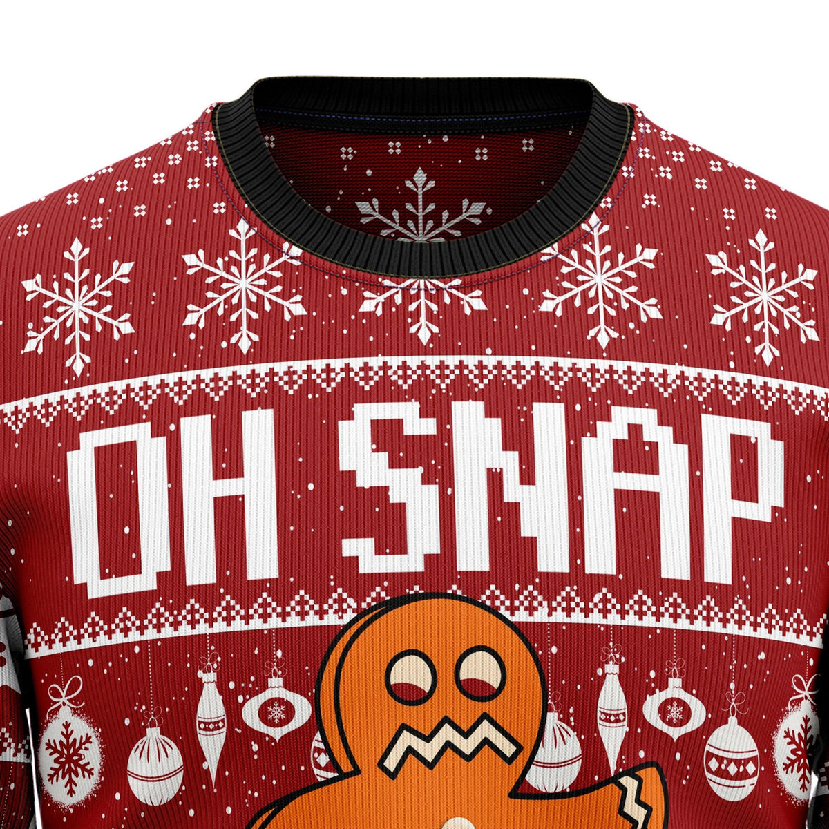 Gingerbread oh snap 3D Christmas Sweater - Holiday Gift product image 2