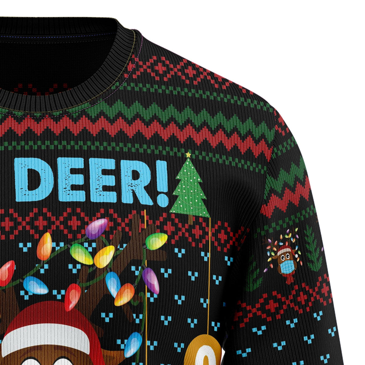 Oh deer what a year 3D Christmas Sweater - Holiday Gift product image 3