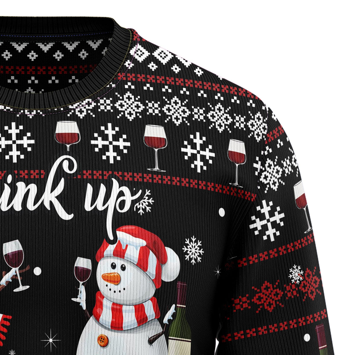 Drink up snowmies 3D Christmas Sweater - Holiday Gift product image 3