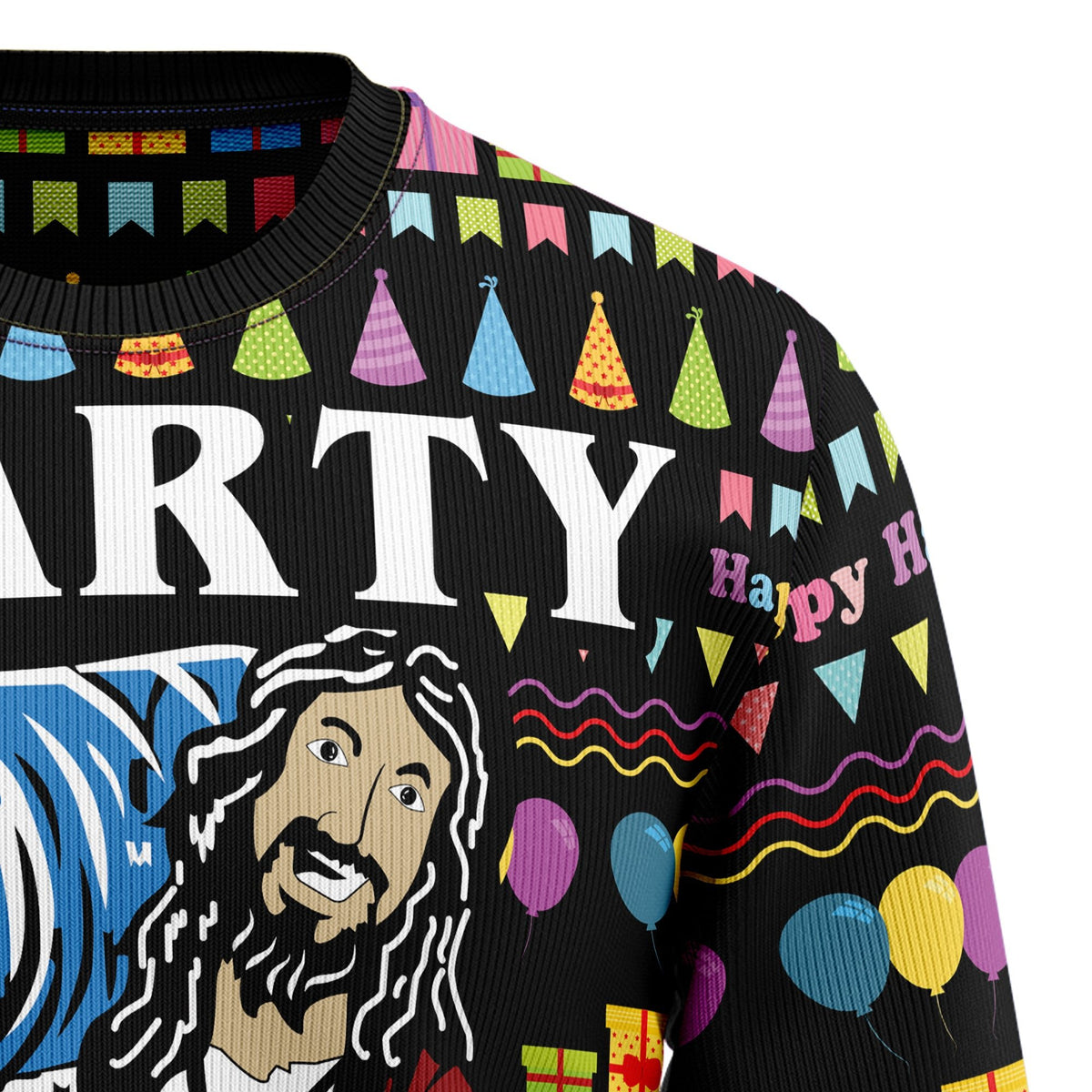 Jesus’s party savior 3D Christmas Sweater - Holiday Gift product image 3