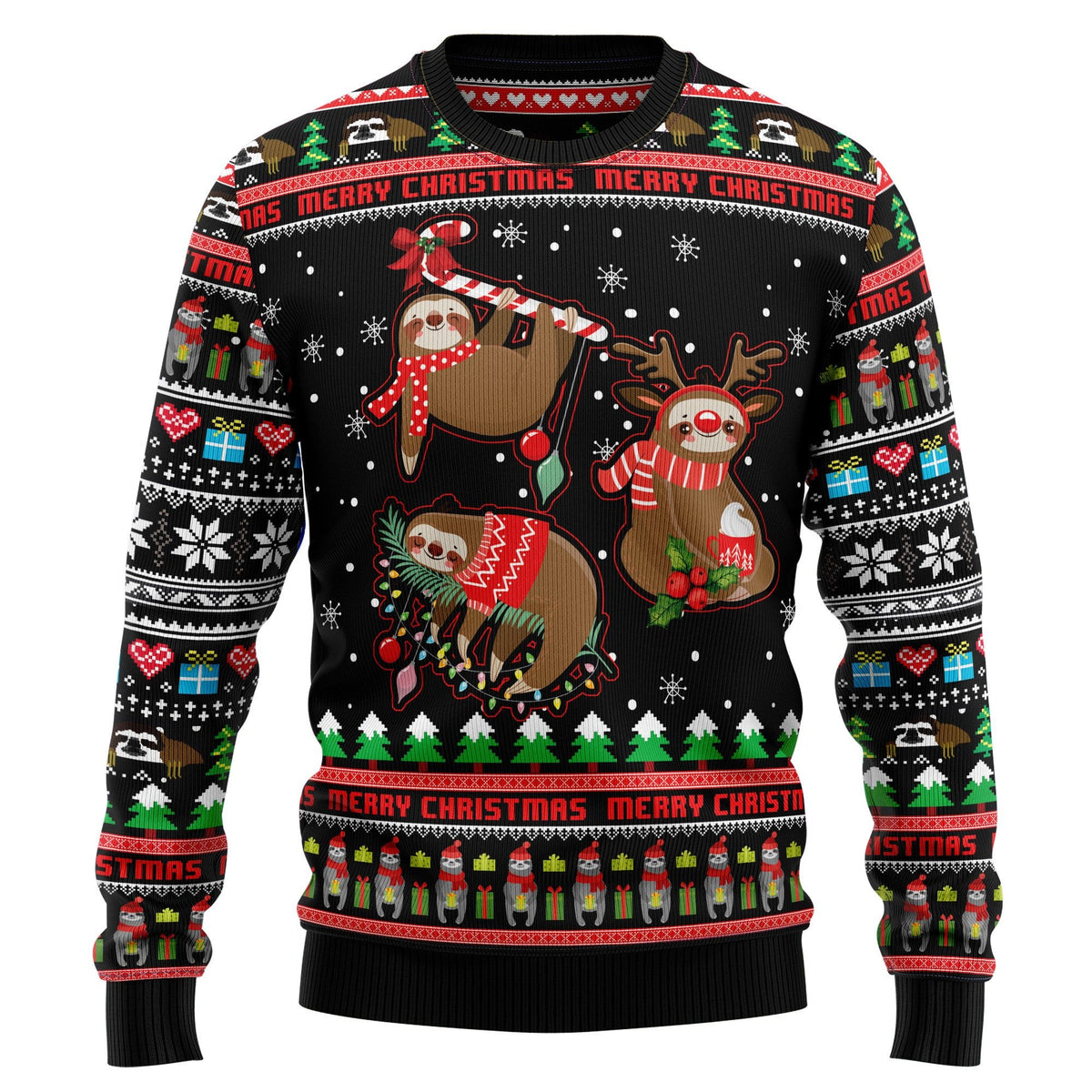Sloth Xmas 3D Christmas Sweater - Holiday Gift product image