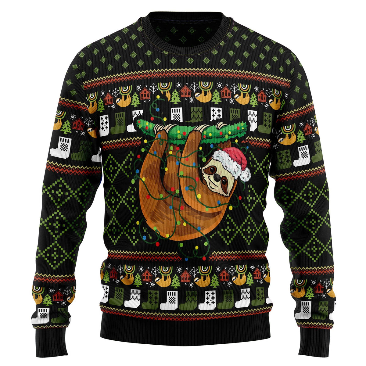Sloth light 3D Christmas Sweater - Holiday Gift product image