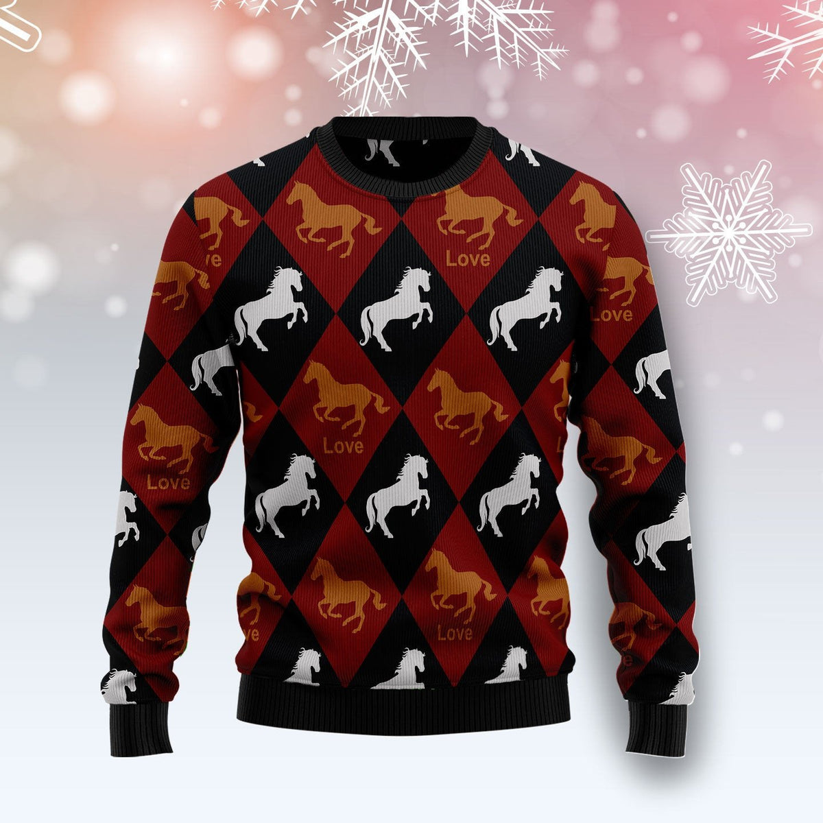 Horse 3D Christmas Sweater - Holiday Gift product image