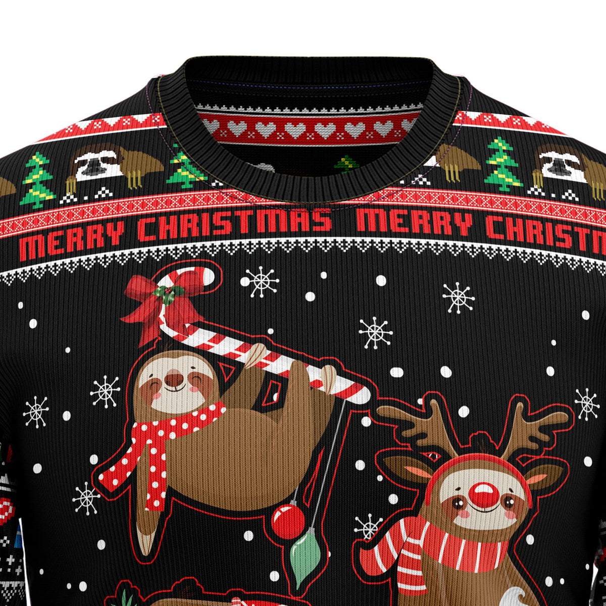 Sloth Xmas 3D Christmas Sweater - Holiday Gift product image 2