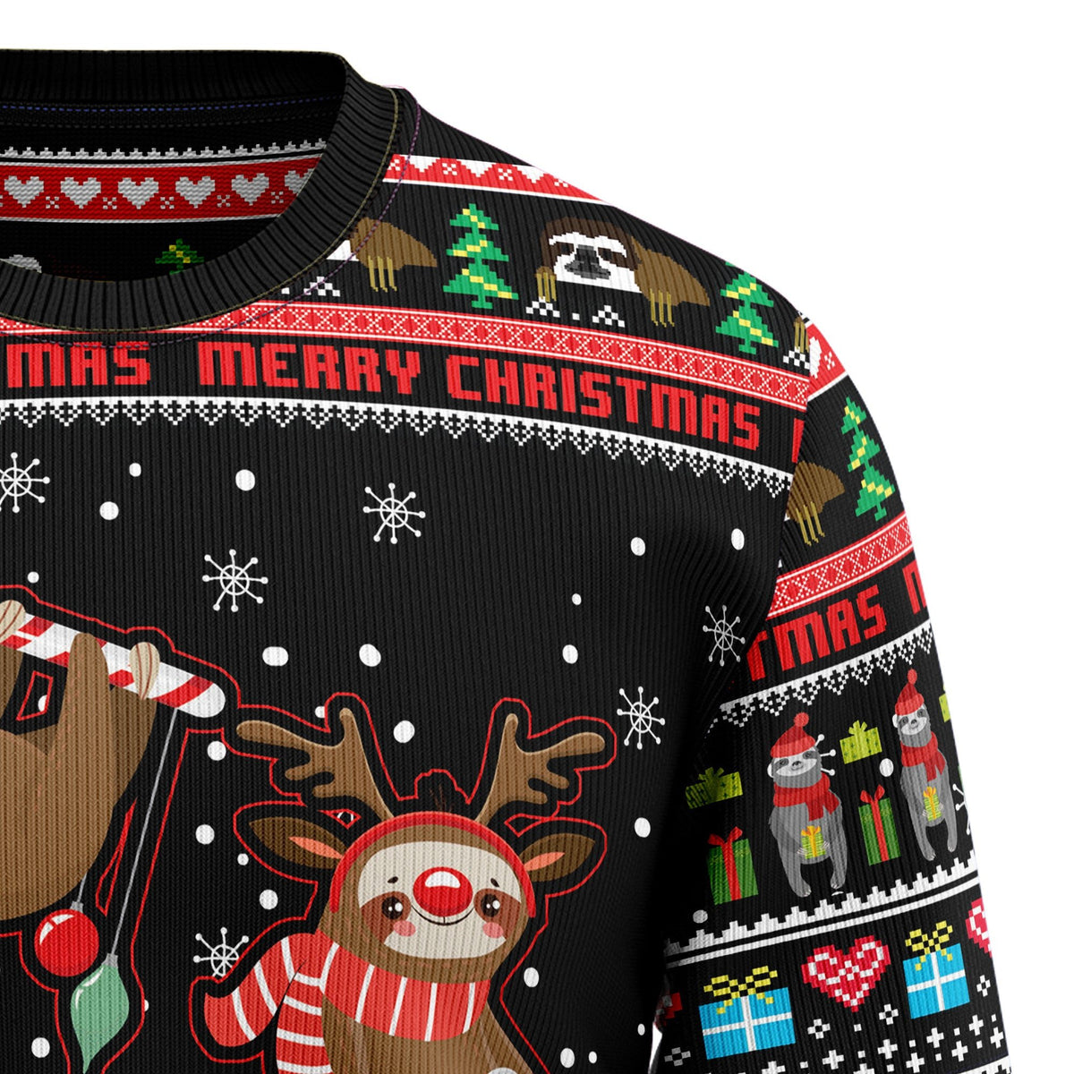 Sloth Xmas 3D Christmas Sweater - Holiday Gift product image 3