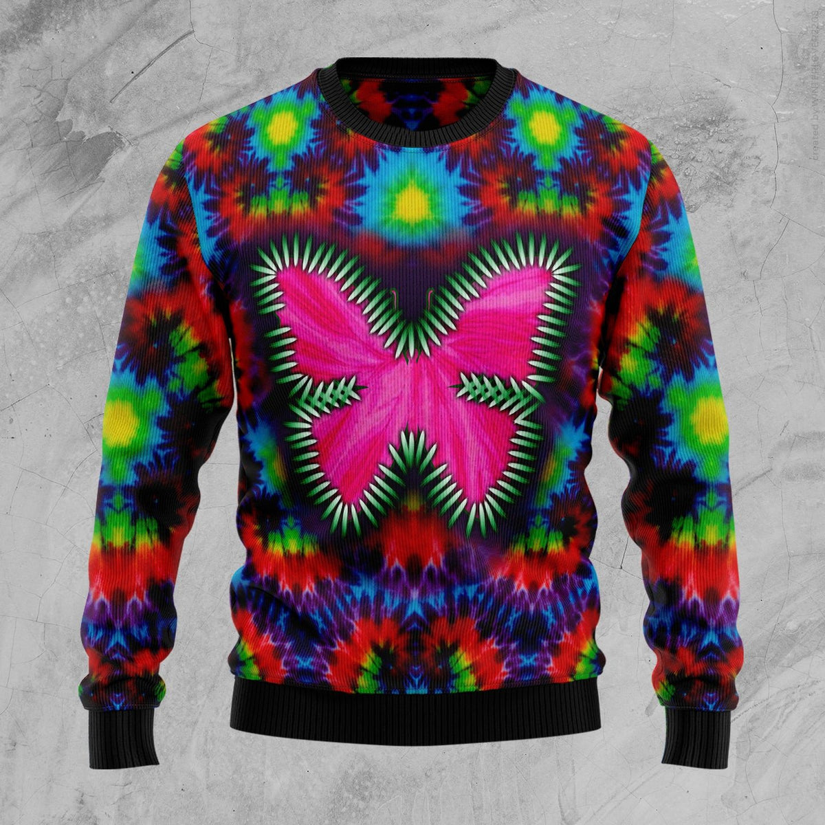 Santa Claus skateboarding 3D Christmas Sweater - Holiday Gift product image 3