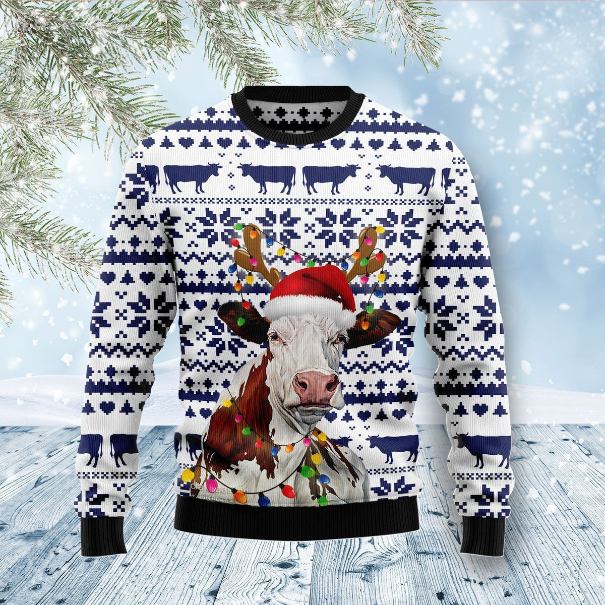 Black cat 3D Christmas Sweater - Holiday Gift product image 5