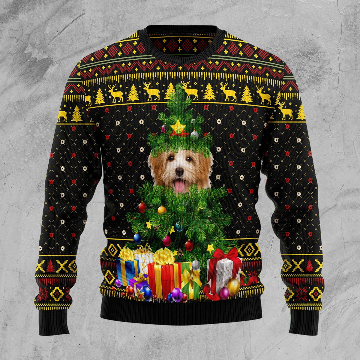 Goldendoodle Pine 3D Christmas Sweater - Holiday Gift product image